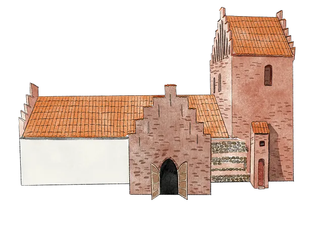 Illustration af Kisserup Kirke