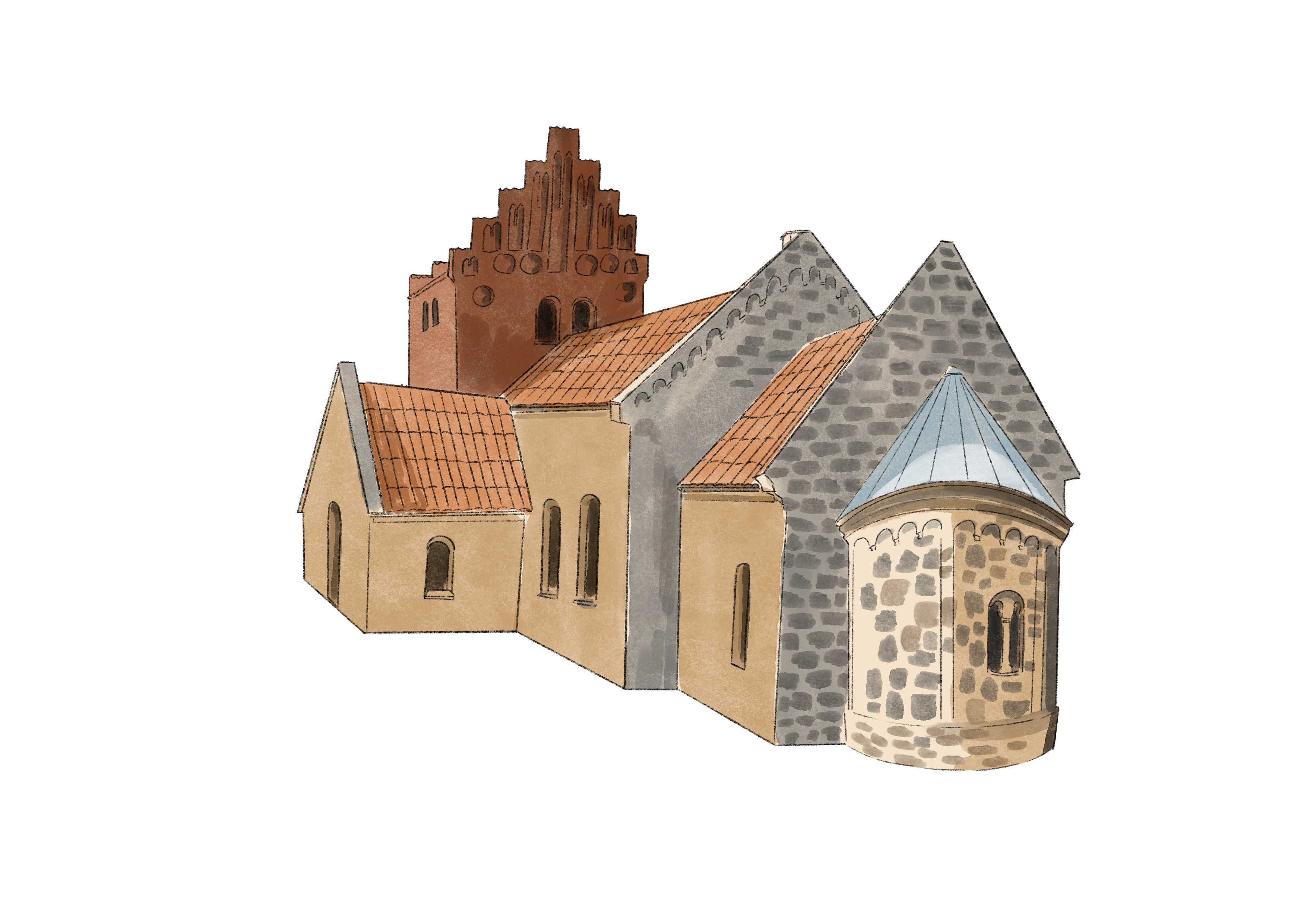 Illustration af Kirke Sonnerup Kirke