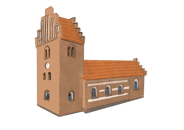 Illustration af Glim Kirke
