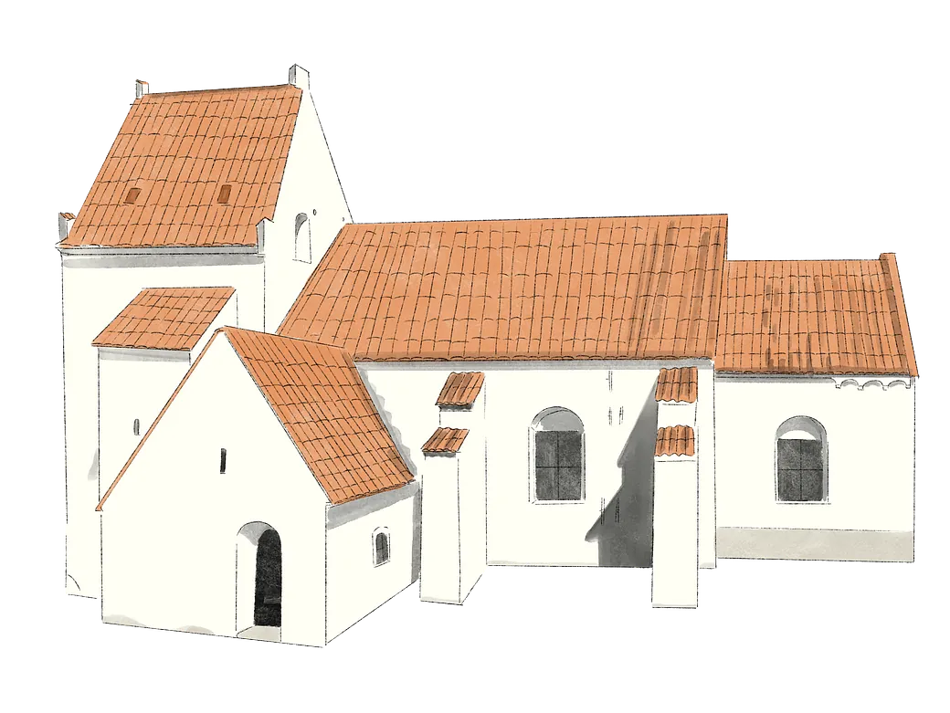 Illustration af Gevninge Kirke